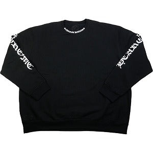 CHROME HEARTS クロム・ハーツ NECK LOGO CREW SWEAT BLACK クルーネックスウェット 黒 Size 【M】 【新古品・未使用品】 20830104