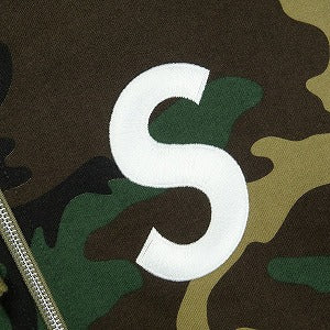 SUPREME シュプリーム 25FW S Logo Zip Up Hooded Sweatshirt Woodland Camo ジップパーカー 緑 Size 【L】 【新古品・未使用品】 20830125