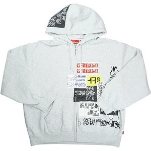 SUPREME シュプリーム 25FW 176 Zip Up Hooded Sweatshirt Ash Grey ジップパーカー 灰 Size 【M】 【新古品・未使用品】 20830142