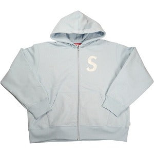 SUPREME シュプリーム 25FW S Logo Zip Up Hooded Sweatshirt Light Blue ジップパーカー 水色 Size 【M】 【新古品・未使用品】 20830143