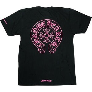 CHROME HEARTS クロム・ハーツ HORSESHOE S/S TEE BLACK/PINK Tシャツ 黒 Size 【M】 【新古品・未使用品】 20830146