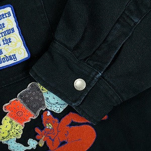 SUPREME シュプリーム 25SS Paches Hooded Zip Up Shirt Black  ジャケット 黒 Size 【L】 【中古品-ほぼ新品】 20830152