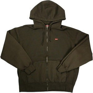SUPREME シュプリーム 25FW Small Box Zip Up Hooded Sweatshirt Dark Brown ジップパーカー 茶 Size 【L】 【新古品・未使用品】 20830158