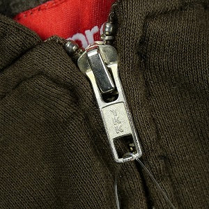 SUPREME シュプリーム 25FW Small Box Zip Up Hooded Sweatshirt Dark Brown ジップパーカー 茶 Size 【L】 【新古品・未使用品】 20830158