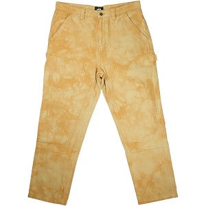 STUSSY ステューシー DYED WORK PANT ダブルニーペインターパンツ 茶 Size 【W32】 【新古品・未使用品】 20830172