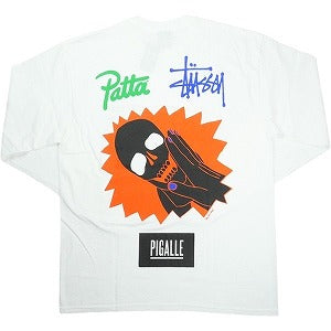 STUSSY ステューシー ×PATTA ×PIGALLE Triple Collaboration LS Tee ロンT 白 Size 【L】 【新古品・未使用品】 20830176