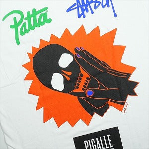 STUSSY ステューシー ×PATTA ×PIGALLE Triple Collaboration LS Tee ロンT 白 Size 【L】 【新古品・未使用品】 20830176