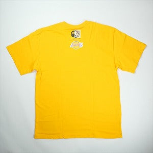 A BATHING APE ア ベイシング エイプ ×MITCHELL & NESS NBA 25AW LOS ANGELES LAKERS TEE YELLOW Tシャツ 黄 Size 【XL】 【新古品・未使用品】 20830212