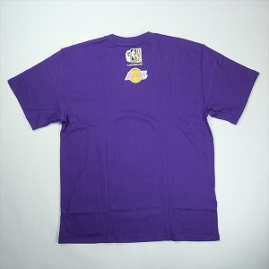 A BATHING APE ア ベイシング エイプ ×MITCHELL & NESS NBA 25AW LOS ANGELES LAKERS TEE PURPLE Tシャツ 紫 Size 【XL】 【新古品・未使用品】 20830213