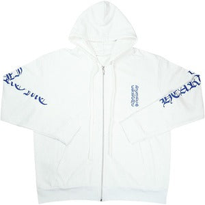 CHROME HEARTS クロム・ハーツ VRCT FULL ZIP HOODIE WHITE/BLUE ジップパーカー 白青 Size 【L】 【新古品・未使用品】 20830253
