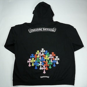 CHROME HEARTS クロム・ハーツ MULTI COLOR CEMETERY CROSS ZIP HOODIE BLACK ジップパーカー 黒 Size 【XL】 【中古品-ほぼ新品】 20830265