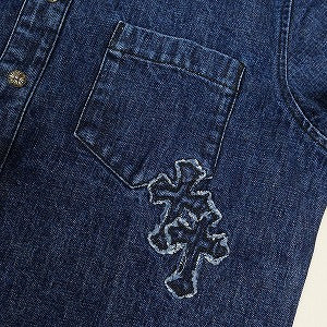 CHROME HEARTS クロム・ハーツ CRS PTCHS DENIM SHIRT INDIGO 長袖シャツ インディゴ Size 【XXL】 【新古品・未使用品】 20830266