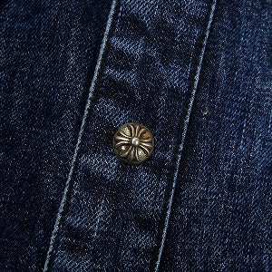 CHROME HEARTS クロム・ハーツ CRS PTCHS DENIM SHIRT INDIGO 長袖シャツ インディゴ Size 【XXL】 【新古品・未使用品】 20830266
