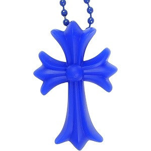 CHROME HEARTS クロム・ハーツ PLSTC CH CRS SML BALL CHAIN BLUE ネックレス 青 Size 【フリー】 【新古品・未使用品】 20830282