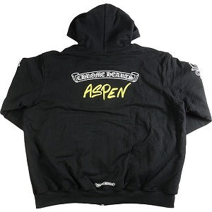 CHROME HEARTS クロム・ハーツ ASPEN SCROLL ZIP UP HOODIE BLACK アスペン限定ジップパーカー 黒 Size 【XL】 【新古品・未使用品】 20830303