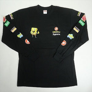SUPREME シュプリーム ×SpongeBob SquarePants ×Castelli 25SS Racing L/S Tee Black ロンT 黒 Size 【XL】 【新古品・未使用品】 20830317