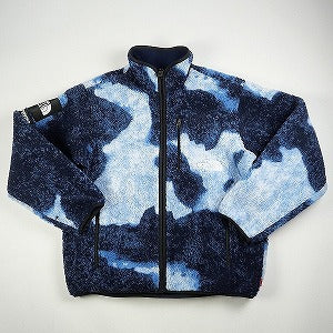 SUPREME シュプリーム ×THE NORTH FACE 21AW Bleached Denim Print Fleece Jacket Indigo ジャケット インディゴ Size 【M】 【新古品・未使用品】 20830357