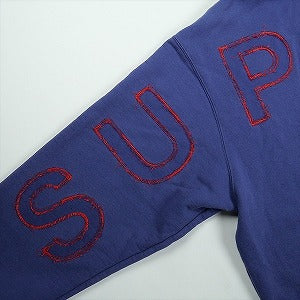 SUPREME シュプリーム 25SS Frayed Hooded Sweatshirt Washed Navy パーカー 紺 Size 【XXL】 【新古品・未使用品】 20830360