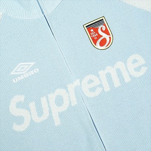 SUPREME シュプリーム ×Umbro 25SS Zip Up Sweater Light Blue セーター 水色 Size 【XL】 【新古品・未使用品】 20830377