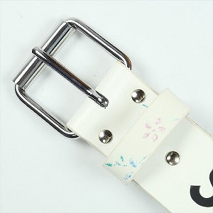SUPREME シュプリーム 25FW Repeat Leather Belt white ベルト 白 Size 【L】 【新古品・未使用品】 20830389