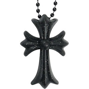 CHROME HEARTS クロム・ハーツ PLSTC CH CRS SML BALL CHAIN MATTE BLK GLR ネックレス 黒 Size 【フリー】 【新古品・未使用品】 20830425