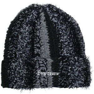 SUPREME シュプリーム 25FW Tinsel Stripe Beanie Black ビーニー 黒 Size 【フリー】 【新古品・未使用品】 20830514