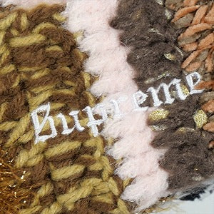 SUPREME シュプリーム 25FW Tinsel Stripe Beanie Brown ビーニー 茶 Size 【フリー】 【新古品・未使用品】 20830516