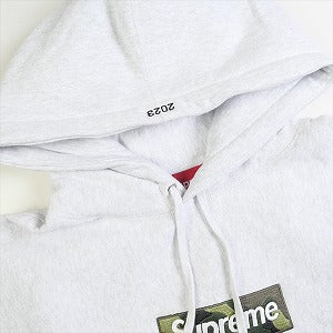 SUPREME シュプリーム 23AW Box Logo Hooded Sweatshirt Ash Grey ボックスロゴパーカー 灰 Size 【L】 【新古品・未使用品】 20830616