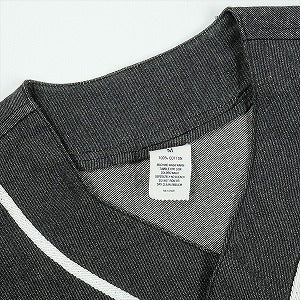 SUPREME シュプリーム 14SS Denim Flannel Baseball Shirt Black 半袖ベースボールシャツ 黒 Size 【M】 【中古品-非常に良い】 20830624