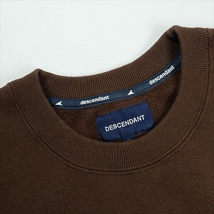 DESCENDANT ディセンダント 24AW TEAM CREW NECK BROWN クルーネック 茶 Size 【L】 【中古品-ほぼ新品】 20830657