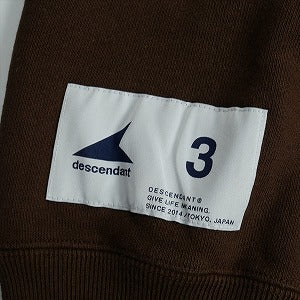 DESCENDANT ディセンダント 24AW TEAM CREW NECK BROWN クルーネック 茶 Size 【L】 【中古品-ほぼ新品】 20830657