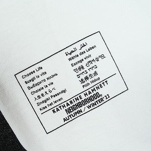 NEIGHBORHOOD ネイバーフッド × KATHARINE HAMNETT 22SS NHKH C-TEE SS 221PCKHN-STM01S Tシャツ 白 Size 【L】 【新古品・未使用品】 20830666