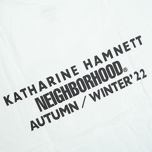NEIGHBORHOOD ネイバーフッド × KATHARINE HAMNETT 22SS NHKH C-TEE SS 221PCKHN-STM01S Tシャツ 白 Size 【L】 【新古品・未使用品】 20830666