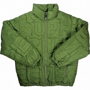 SUPREME シュプリーム 19SS Bonded Logo Puffy Jacket Olive パフィージャケット オリーブ Size 【M】 【中古品-非常に良い】 20830698