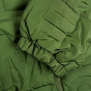 SUPREME シュプリーム 19SS Bonded Logo Puffy Jacket Olive パフィージャケット オリーブ Size 【M】 【中古品-非常に良い】 20830698