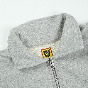 HUMAN MADE ヒューマンメイド HALF ZIP SWEATSHIRT GRAY ハーフジップスウェット 灰 Size 【L】 【中古品-良い】 20830704