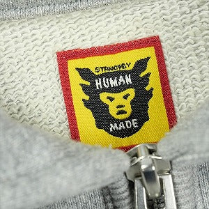 HUMAN MADE ヒューマンメイド HALF ZIP SWEATSHIRT GRAY ハーフジップスウェット 灰 Size 【L】 【中古品-良い】 20830704