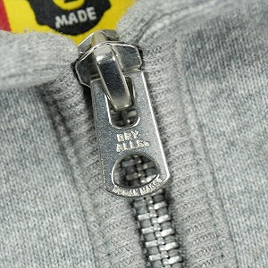 HUMAN MADE ヒューマンメイド HALF ZIP SWEATSHIRT GRAY ハーフジップスウェット 灰 Size 【L】 【中古品-良い】 20830704