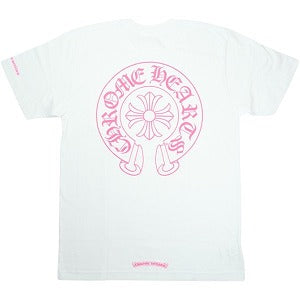 CHROME HEARTS クロム・ハーツ HORSESHOE S/S TEE WHITE/PINK Tシャツ 白 Size 【L】 【新古品・未使用品】 20830779