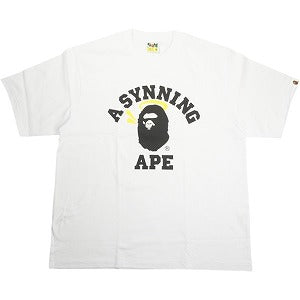 A BATHING APE ア ベイシング エイプ ×SPOTIFY BY CENTRAL CEE 25AW COLLEGE RELAXED TEE WHITE カレッジロゴTシャツ 白 Size 【M】 【新古品・未使用品】 20830805