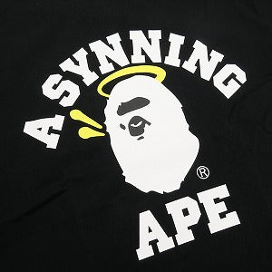 A BATHING APE ア ベイシング エイプ ×SPOTIFY BY CENTRAL CEE 25AW COLLEGE RELAXED TEE BLACK カレッジロゴTシャツ 黒 Size 【XL】 【新古品・未使用品】 20830808