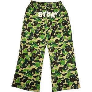 A BATHING APE ア ベイシング エイプ ×SPOTIFY BY CENTRAL CEE 25AW CAMO RELAXED FIT SWEATPANTS スウェットパンツ 緑 Size 【XL】 【新古品・未使用品】 20830810