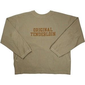 TENDERLOIN テンダーロイン MOSS STITCH SWEAT KHAKI クルーネックスウェット カーキ Size 【L】 【中古品-良い】 20830830