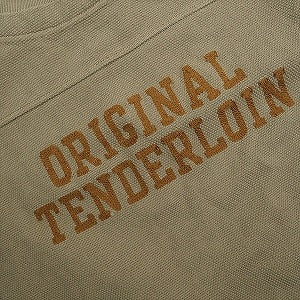 TENDERLOIN テンダーロイン MOSS STITCH NFL KHAKI フットボールトップ カーキ Size 【L】 【中古品-非常に良い】 20830833