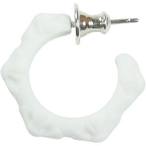 CHROME HEARTS クロム・ハーツ CH Cross SINGLE Hoop Earring WHITE ピアス 白 Size 【フリー】 【新古品・未使用品】 20830893