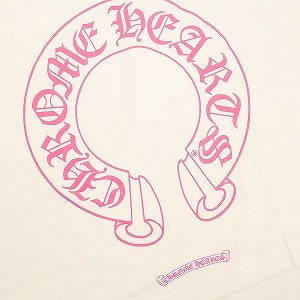 CHROME HEARTS クロム・ハーツ HORSESHOE L/S TEE WHITE/PINK ロンT 白 Size 【L】 【新古品・未使用品】 20830894
