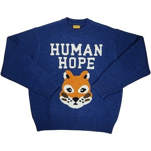 HUMAN MADE ヒューマンメイド ×j-hope 25AW HUMAN HOPE LOW GAUGE KNIT NAVY XX30CS003 ニットセーター 紺 Size 【XL】 【新古品・未使用品】 20830904