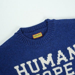 HUMAN MADE ヒューマンメイド ×j-hope 25AW HUMAN HOPE LOW GAUGE KNIT NAVY XX30CS003 ニットセーター 紺 Size 【XL】 【新古品・未使用品】 20830904