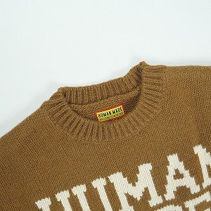 HUMAN MADE ヒューマンメイド ×j-hope 25AW HUMAN HOPE LOW GAUGE KNIT BROWN XX30CS003 ニットセーター 茶 Size 【M】 【新古品・未使用品】 20830905