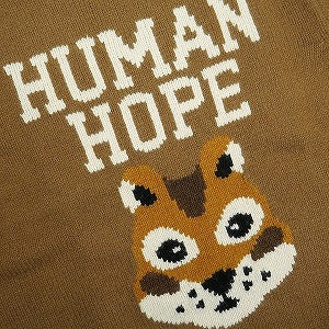 HUMAN MADE ヒューマンメイド ×j-hope 25AW HUMAN HOPE LOW GAUGE KNIT BROWN XX30CS003 ニットセーター 茶 Size 【M】 【新古品・未使用品】 20830905